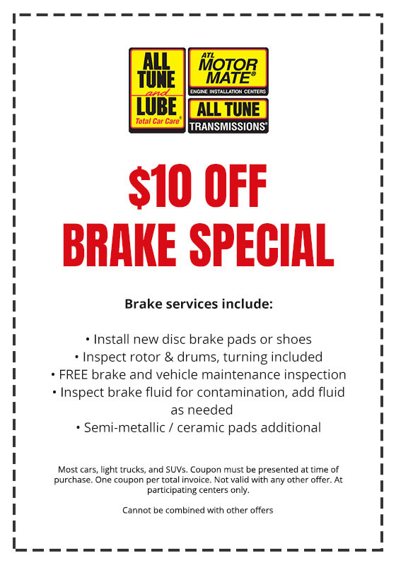 Brake Coupan - All tune and Lube